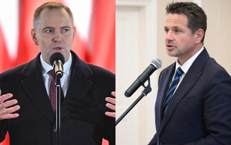 Karol Nawrocki i Rafał Trzaskowski