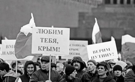 Wiece wspierające agresję Kremla na Krym są wyrazem schorzeń postsowieckiego społeczeństwa Rosji, a 