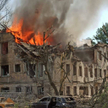 Zniszczona w ataku placówka medyczna w Dnieprze