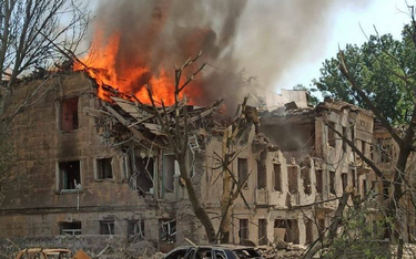 Zniszczona w ataku placówka medyczna w Dnieprze