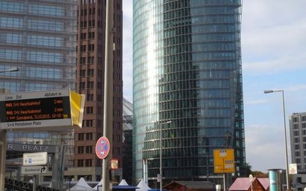 DB-Bahn Tower Helmuta Jahna na Potsdamer Platz