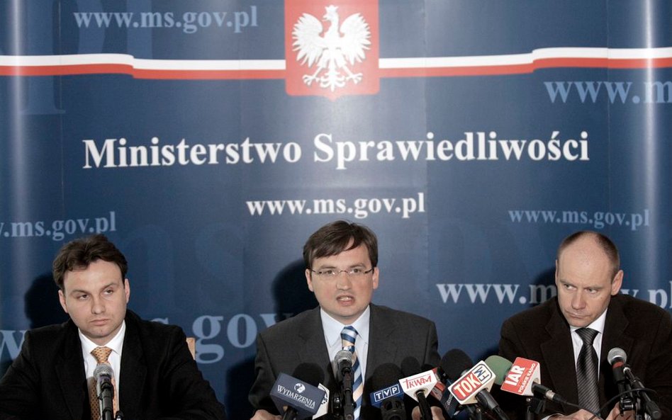 11/04/2007 Warszawa.Ministerstwo Sprawiedliwości.Konferencja ministra Zbigniewa Ziobro na temat:"Otw