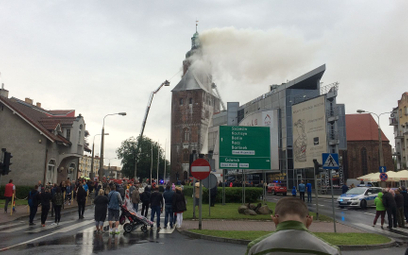 Pożar katedry w Gorzowie w lipcu 2017 roku