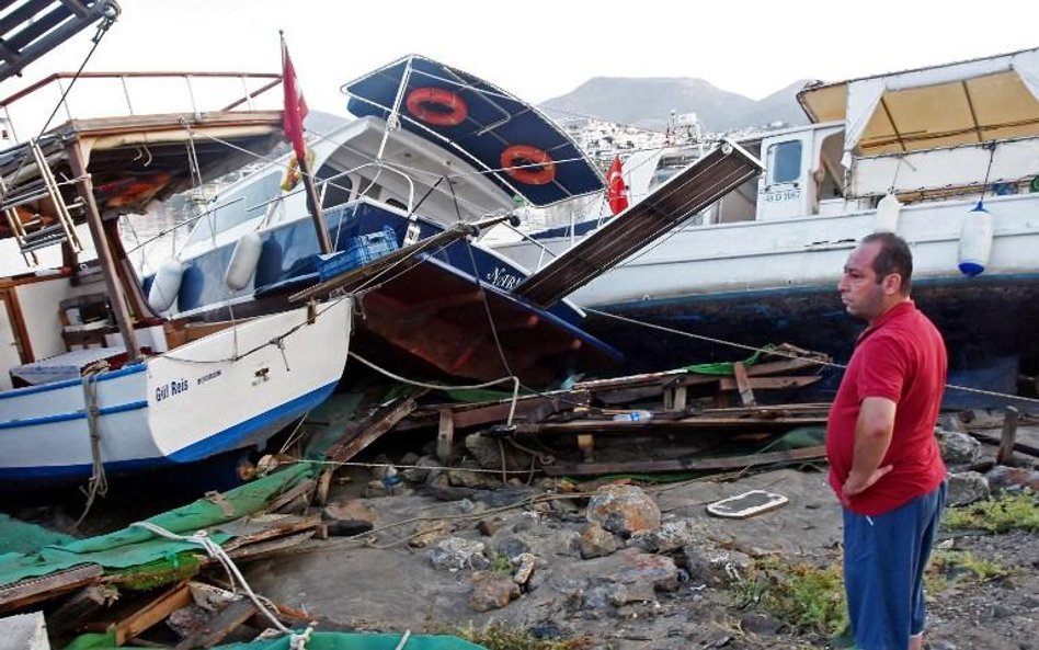 Straty w Bodrum są mniejsze niż w mieście Kos