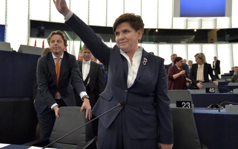 Parlament Europejski dwa razy zajmował się ostatnio Polską. Na zdjęciu Beata Szydło w PE