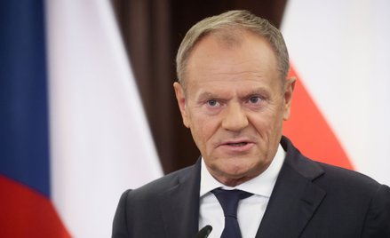 Premier Donald Tusk na wspólnej konferencji prasowej z premierem Czech Petrem Fialą
