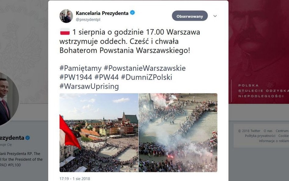 Godzina "W": Warszawa oddaje hołd powstańcom