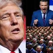 Prezydent USA Donald Trump i sekretarz obrony Pete Hegseth przemawiali do najwyższych rangą amerykań