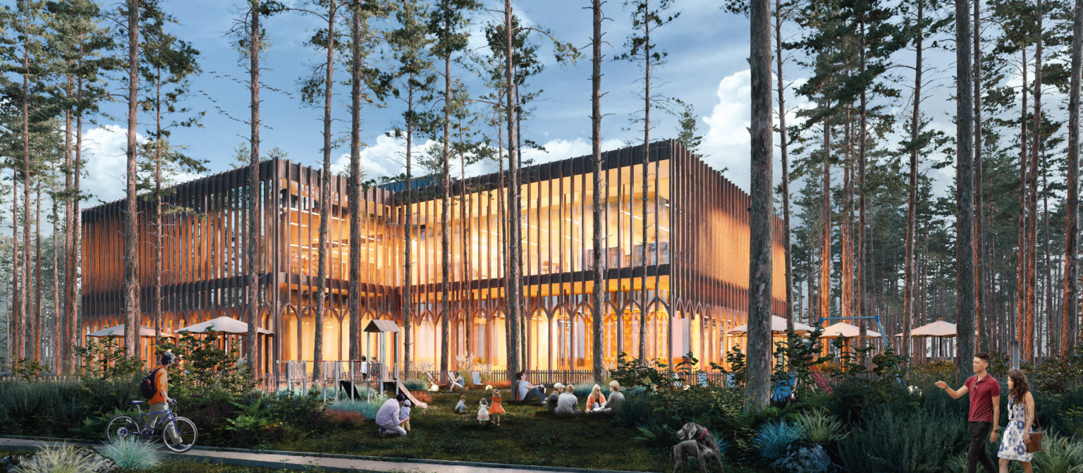 Biblioteka w razie kryzysu zmieni się w schron. Budują nowoczesny obiekt pod Warszawą