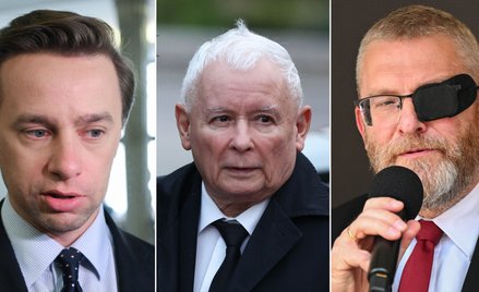 Krzysztof Bosak, Jarosław Kaczyński, Grzegorz Braun