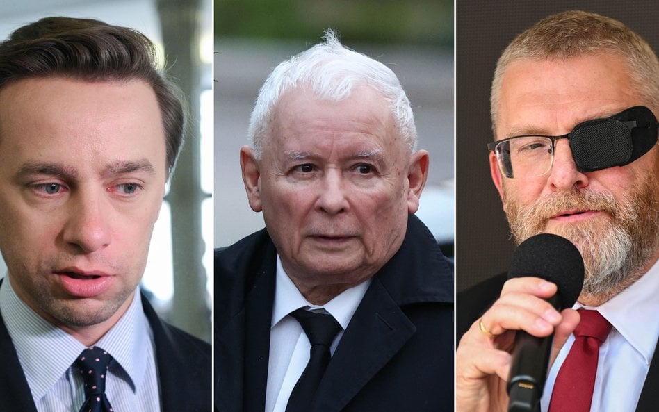 Krzysztof Bosak, Jarosław Kaczyński, Grzegorz Braun