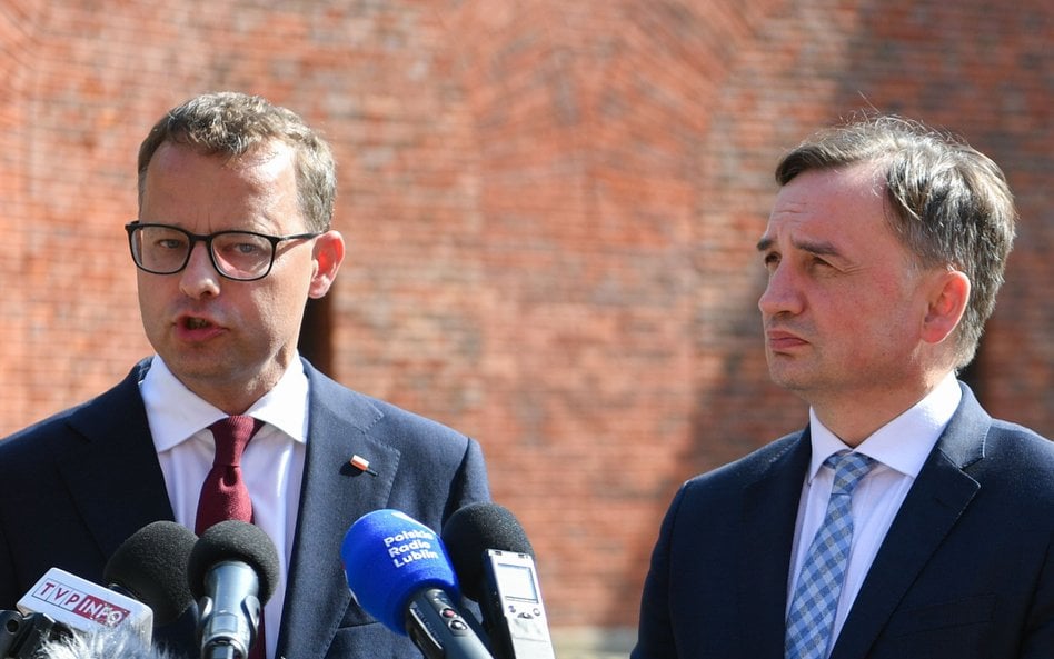 Marcin Romanowski i Zbigniew Ziobro jeszcze przed wyjazdem na Węgry