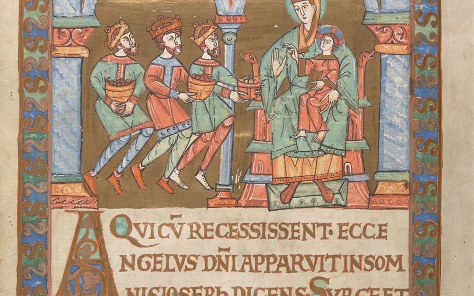 „Evangelistarium – Ewangelistarz płocki” [Kodeks Pułtuski , tzw. Codex aureus pultoviensis], Karta 1