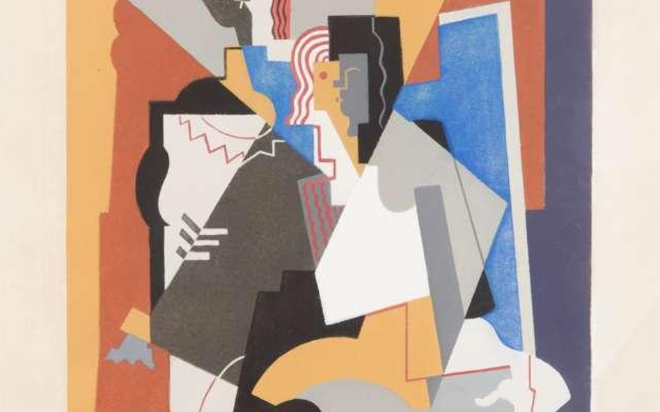 Albert Gleizes Le couple [Para], 1920 gwasz, papier, 33 × 24 kolekcja Marka Roeflera