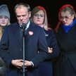 Donald Tusk i rodzina zamordowanego Pawła Adamowicza