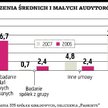 Mali i średni audytorzy mają się lepiej niż duzi