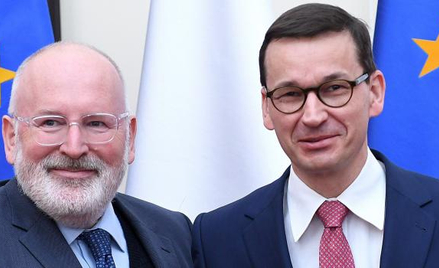 Spotkanie Fransa Timmermansa z Mateuszem Morawieckim miało błyskawiczny przebieg