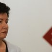Han­na Gron­kie­wicz­-Waltz na ce­low­ni­ku war­szaw­skie­go PiS