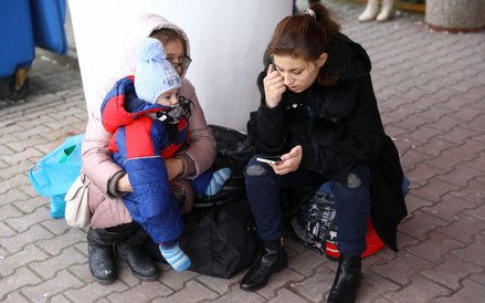 Uchodźcy z Ukrainy w Warszawie