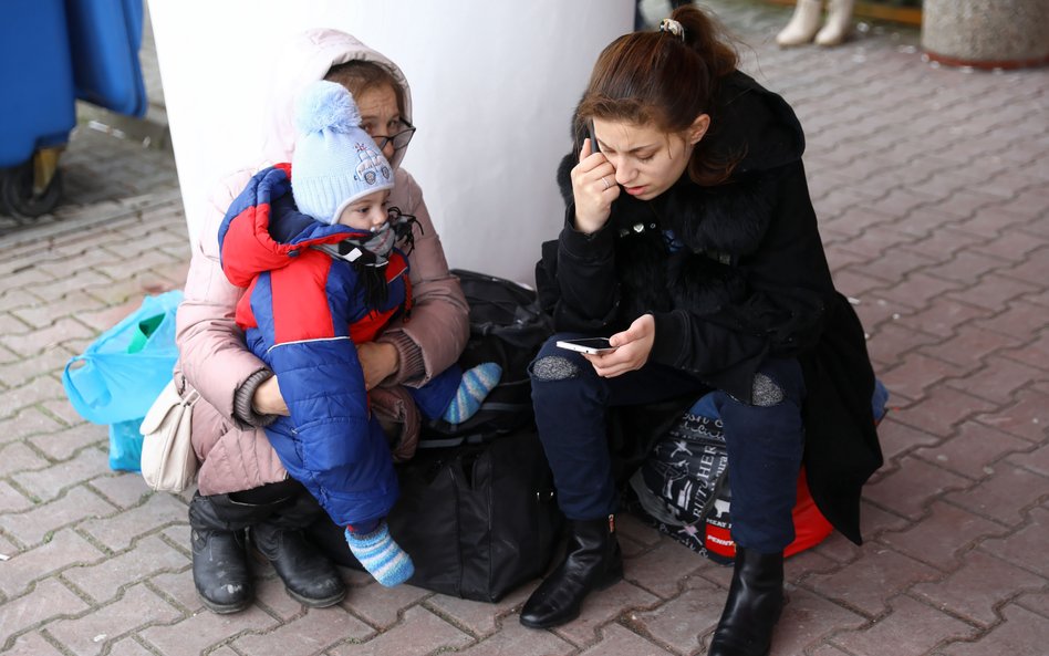 Uchodźcy z Ukrainy w Warszawie