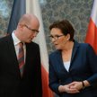 Premier Czech Bohuslav Sobotka i premier Ewa Kopacz
