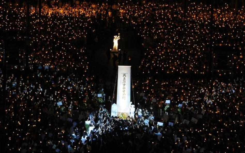 Wielotysięczne czuwanie w Hongkongu w rocznicę masakry na placu Tiananmen