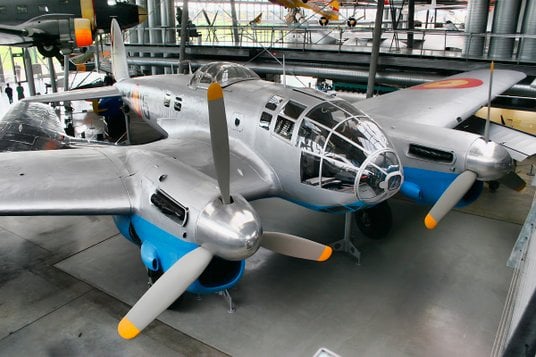 Samolot bombowy CASA 2.111B Pedro (oddział Deutsches Museum w Oberschleißheim pod Monachium). To his