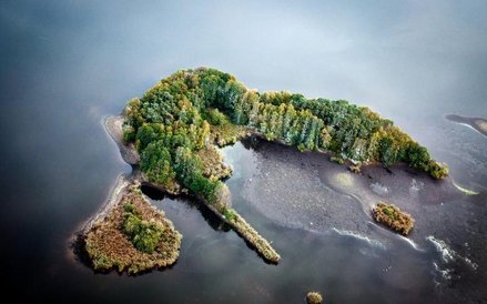 Podczas prac renowacyjnych na Stawach Milickich m.in. usypano sztuczne wyspy