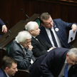Jarosław Kaczyński w sejmowych ławach