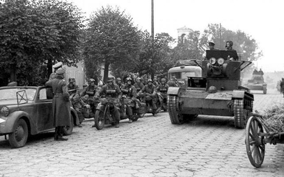 22 września 1939 r., Brześć, radzieckie i niemieckie wojska na ulicach miasta