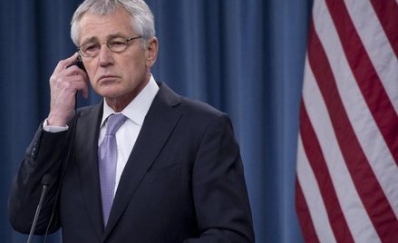 Sekretarz obrony Chuck Hagel, republikanin w administracji demokraty Baracka Obamy