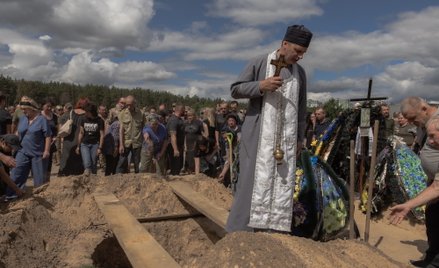 Pogrzeb Natalii Ilnyckiej z oddziału obsługującego drony. Poległa w kontrolowanej przez Ukraińców cz