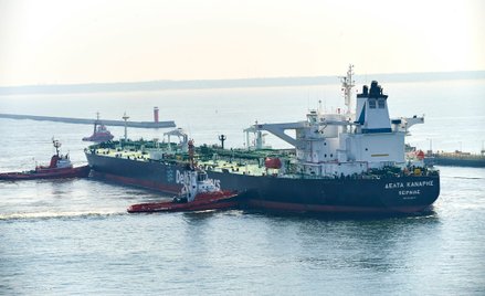 Tankowiec Delta Kanaris wpłynął do Naftoportu w Gdańsku z ropą dla Orlenu