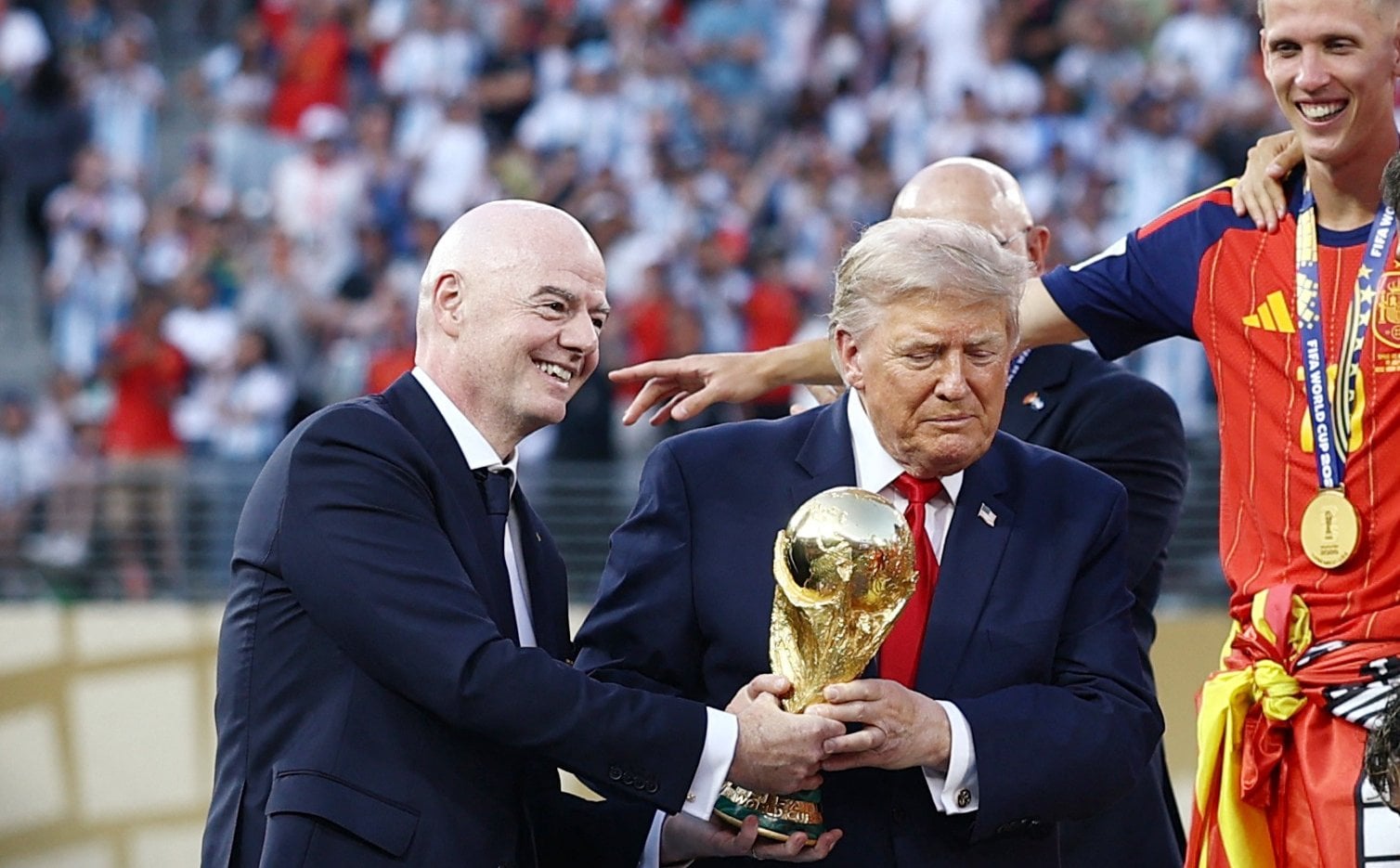 Donald Trump wygwizdany podczas ceremonii po finale mundialu