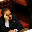 Silvio Berlusconi w czasie wczorajszego posiedzenia Senatu