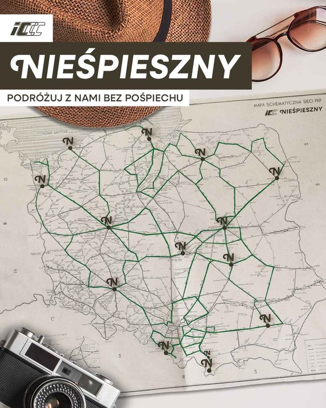 Mapa połączeń Nieśpiesznego oparta jest na starej mapie połączeń kolejowych, którą pmięta każdy kto 