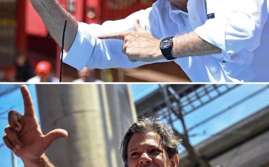 Dwóch najpoważniejszych kandydatów na prezydenta Brazylii: u góry Jair Bolsonaro I (na dole) Fernand