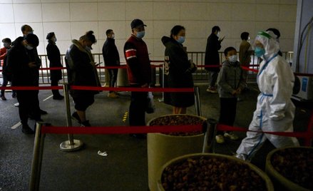 Punkt masowego testowania w Pekinie