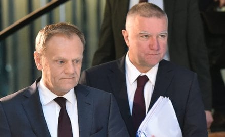 Donald Tusk i Paweł Graś