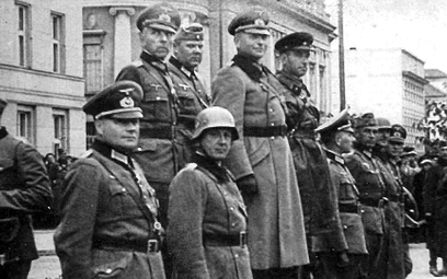 Wspólna defilada wojsk niemieckich i sowieckich w okupowanej Polsce. Brześć nad Bugiem, 22 września 