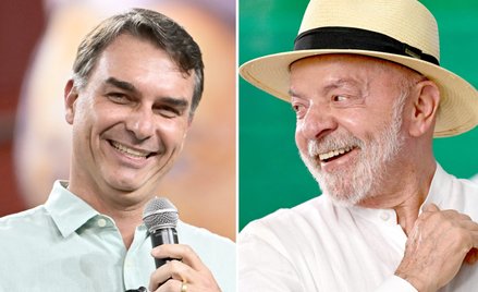 Senator Flavio Bolsonaro (z lewej), syn byłego prezydenta Jaira Bolsonaro, rzucił wyzwanie wyborcze 