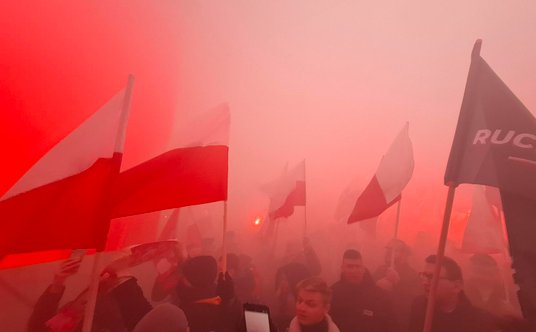 Uczestnicy Marszu Niepodległości