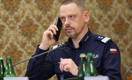 Komendant główny policji Marek Boroń
