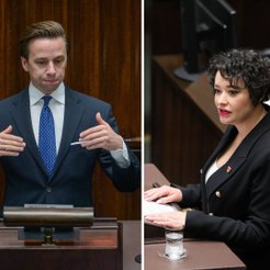 Krzysztof Bosak i Anna-Maria Żukowska