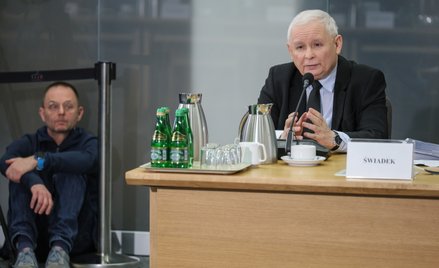 Wezwany na świadka prezes PiS Jarosław Kaczyński podczas posiedzenia komisji śledczej ds. Pegasusa w