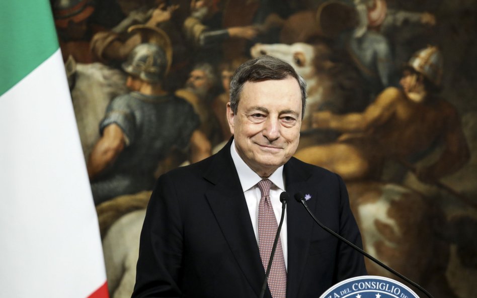 Premier Włoch Mario Draghi