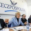Erika Steinbach w czasie debaty zorganizowanej przez „Rzeczpospolitą” w 2003 roku. Na zdjęciu od lew
