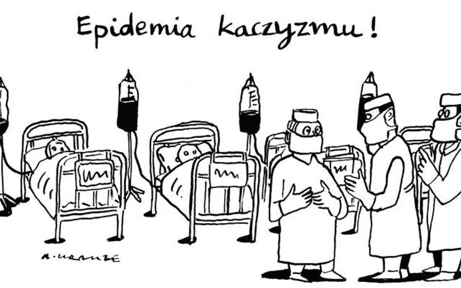 Komentarz rysunkowy. Epidemia kaczyzmu