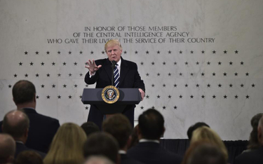 Prezydent Donald Trump w siedzibie CIA w Langley