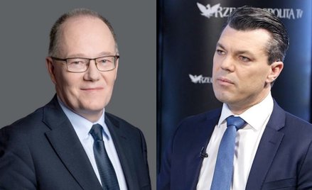 Krzysztof Galos, wiceminister klimatu i środowiska, główny geolog kraju (z lewej) i Ben Stoikovich, 